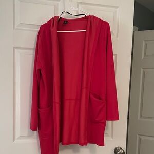 Skechers Women's Red Open-Front Hoodie